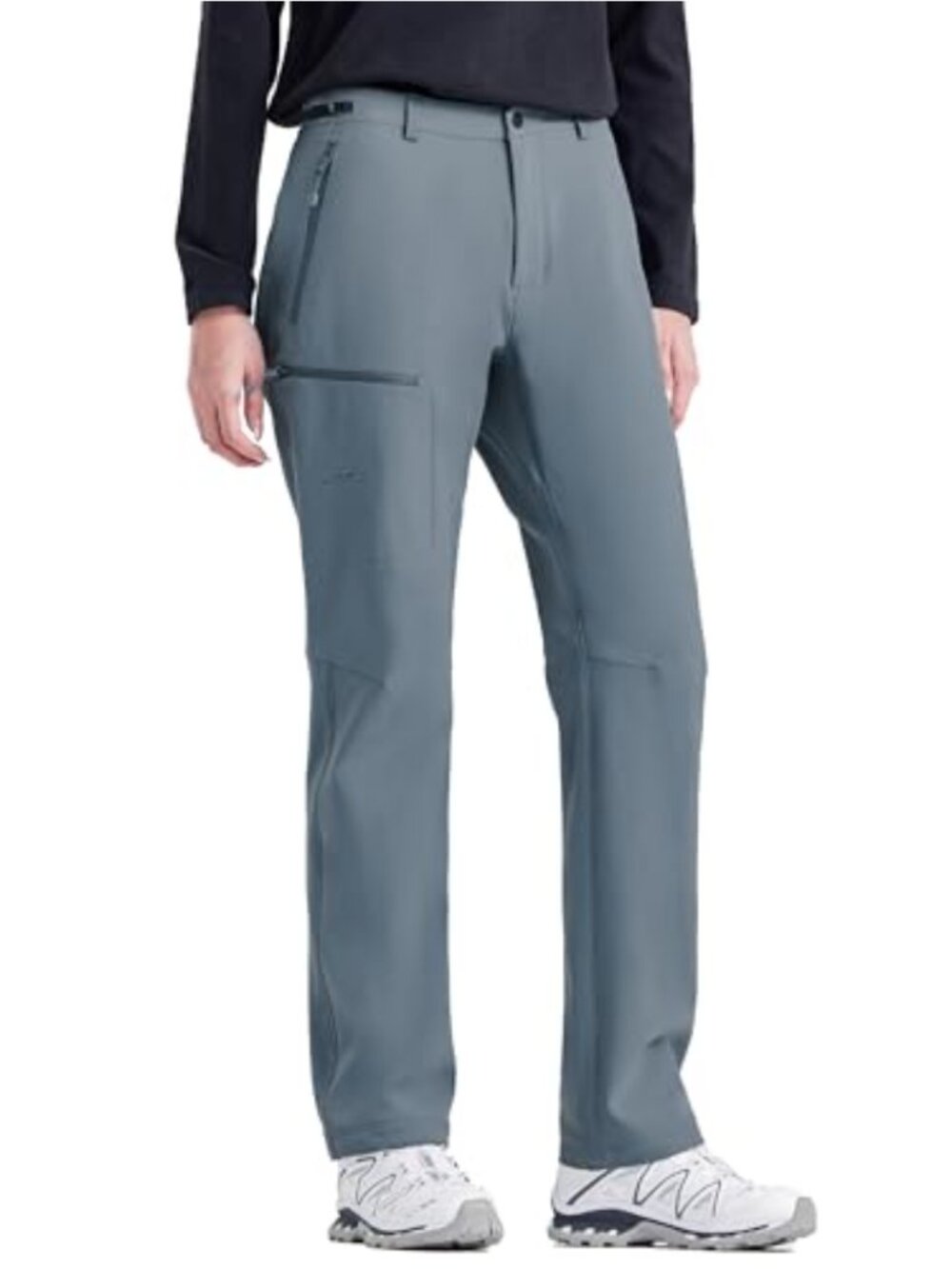 Fleece Lined Waterproof Cargo Hiking Ski Snow Pants